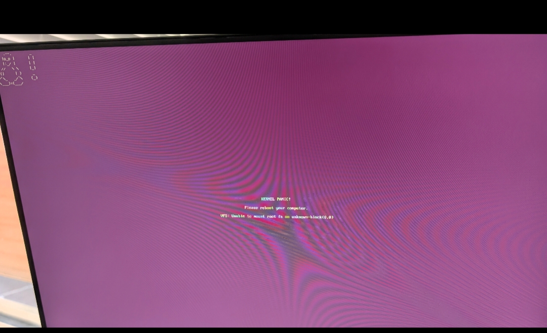 DGX Spark kernel panic — unable to mount root fs on unknown-block(0,0)